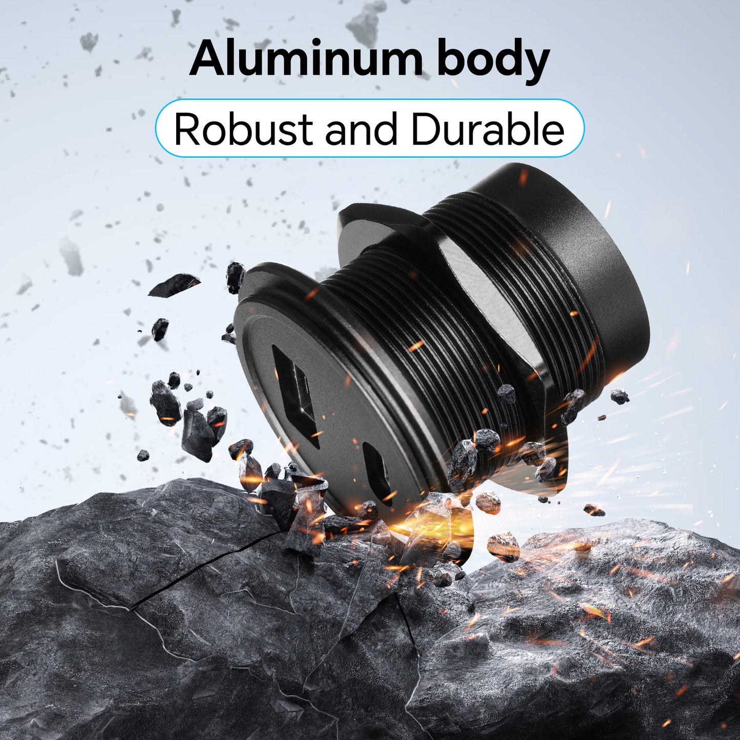 12V USB Outlet Wall Mount Aluminum Charger PD3.0 and QC 3.0 Waterproof Dual Port Fast Charging Socket USB C Cigarette Lighter Replacement for Boat RV Camper Trailer Truck Golf